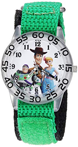 Image of Disney Toy Story Kids' Plastic Time Teacher Analog Quartz Nylon Strap Watch