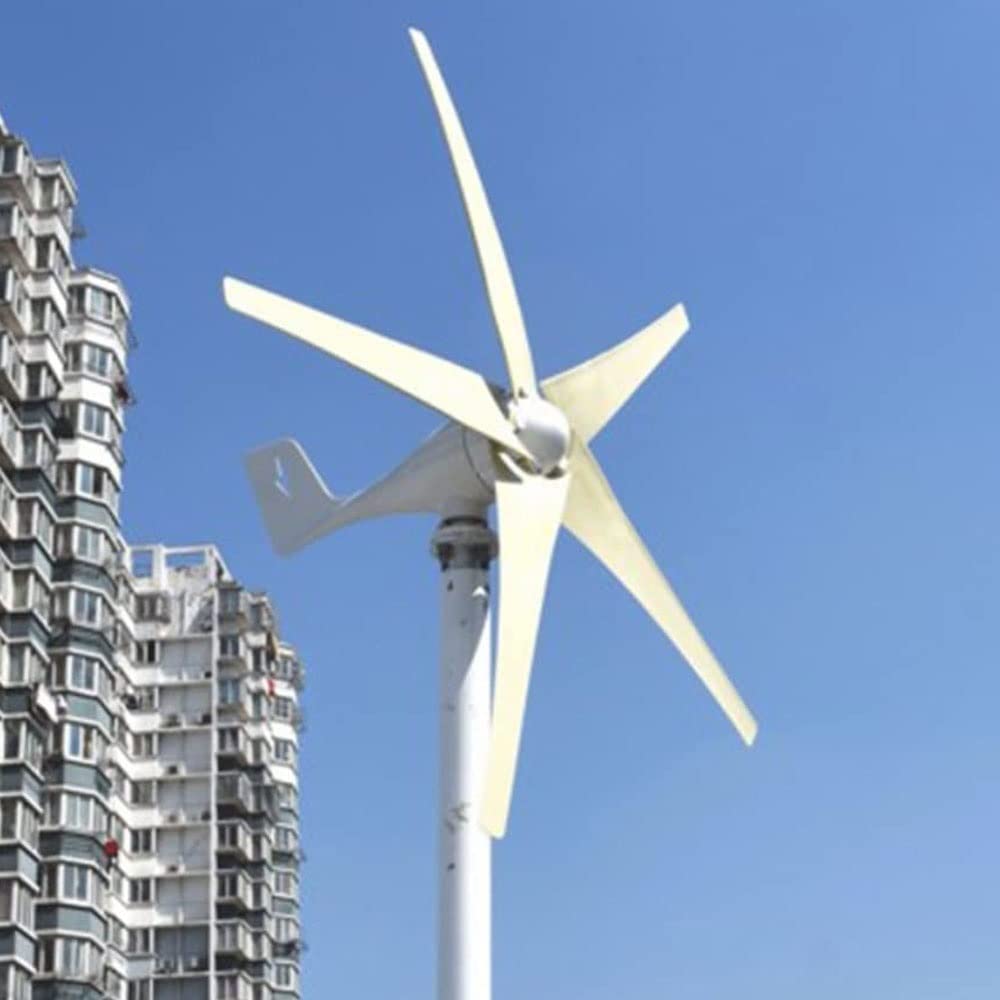 Kit generatore di turbina eolica, 48 V, generatore di energia a basso rumore, con controller e 5 pale per sistemi eolici a energia solare, soluzione efficiente per l'energia rinnovabile