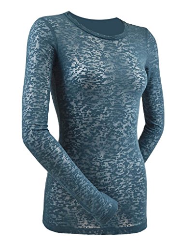 Kavio! Junior Burnout Twisted Crew Neck Long Sleeve Top Indigo XL