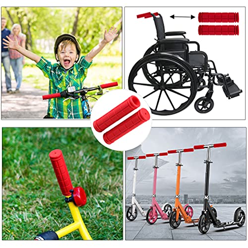Bike Handle Grips with Tassel Streamers for Girls Boys and Red & Streamers - Picture 7 of 66