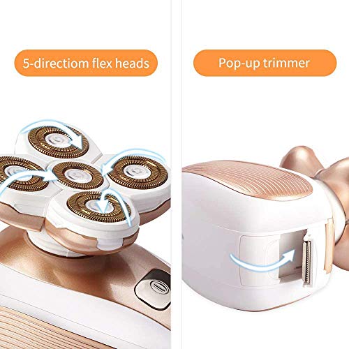 Image of Painless Electric Razor for Women, Rechargeable Waterproof Electric Shaver, Cordless Hair Remover for Legs Face Lips Bikini Body Trimmer - As Seen On TV (Upgraded)
