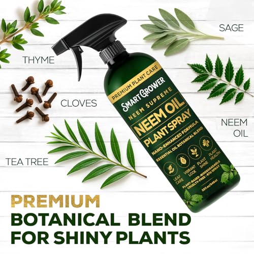Image of Neem Oil Spray for Plants Botanical Blend - Plant Wash with Natural Essential Oils, Simple Ready-to-Use Plant Spray for Gardens, Houseplants, Indoor & Outdoor Plants - 32 oz