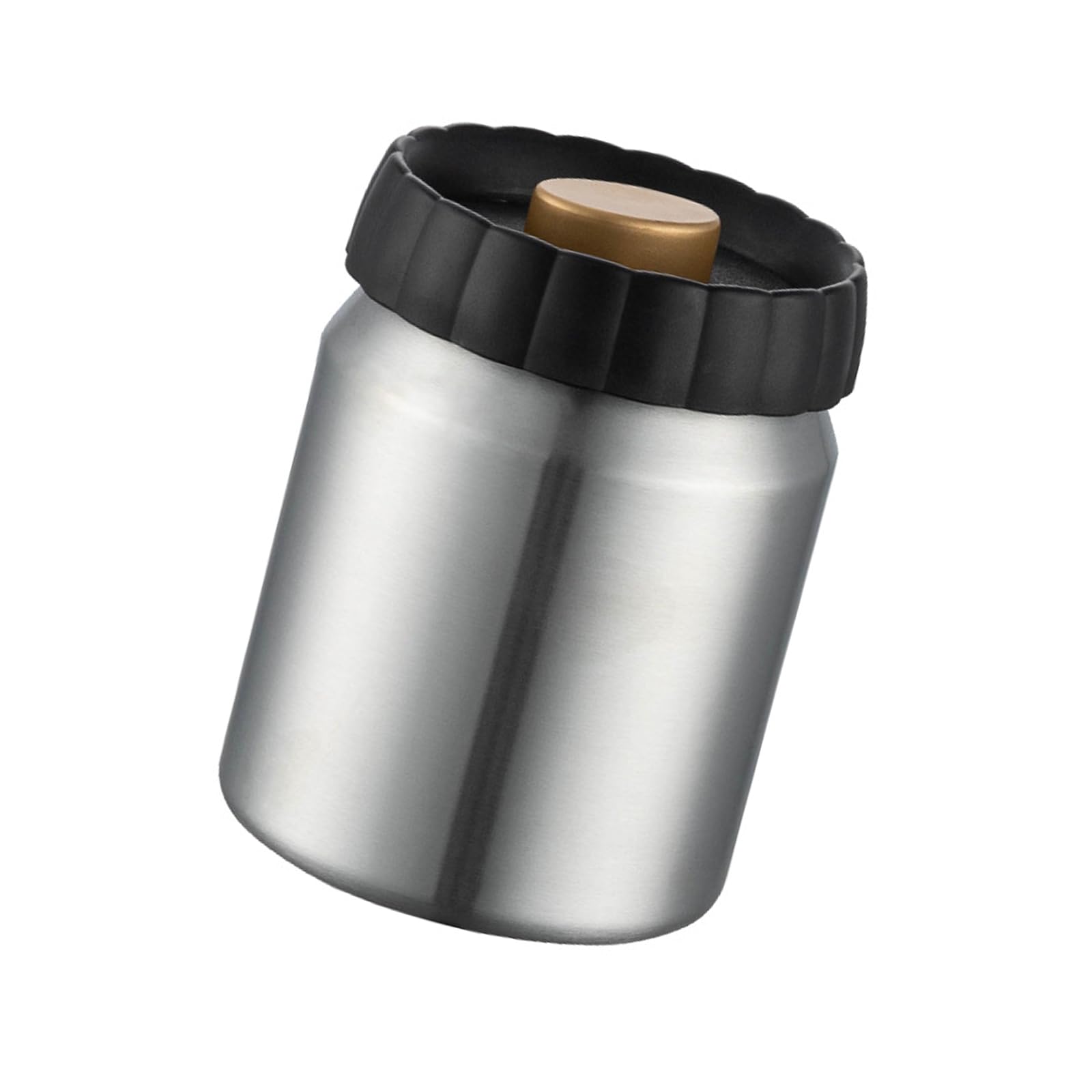 Piceioep Stainless Steel Coffee Jar Vacuum Sealed Food Safe Container Large Capacity for Teas Storage Stainless Steel Coffee Canister