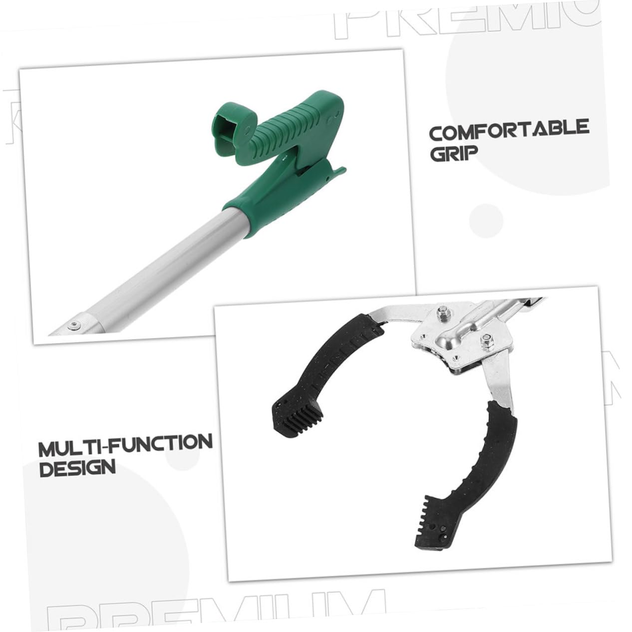 2 Stück-pack Müllgreifer Greifzange 40cm Kunststoff Ergonomisch Müllclip Greifhilfe Für Senioren Haushalt Reinigung