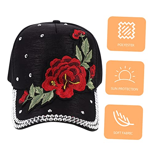 Casquette de baseball en polyester noir pour éviter la transpiration