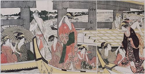 Kitagawa Utamaro Arts Affiche les amants Oshichi Kichisaburo Toile Salon 60x90cm
