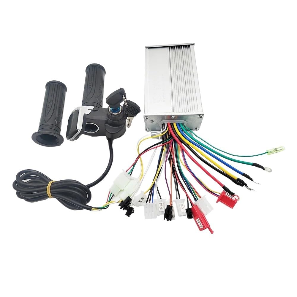 Controleur Trottinette Electrique Vélo électrique/Scooter à vélo, contrôleur sans balais à Double Mode 36 V 48 V 500 W et kit d'accélérateur ContrôLeur sans Moteur(36V 500W)