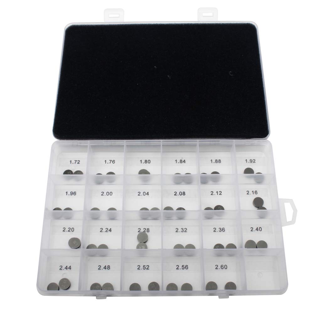 TARAZON 46pcs 8,9mm Valve Shim Ventileinstellplättchen 1.72MM-2.60MM für SX-F XC-F SXS 250 350 450 SX 450 505 SMR450 XC450