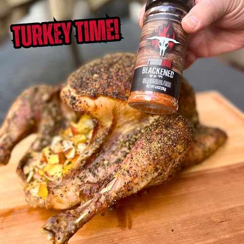 Image of Premium Blackening Seasoning | No Artificial Flavors, No MSG added | Gourmet Blackened Cajun Spice for Chicken, Salmon, and Fish | Runnin' Wild Foods, 4.8oz