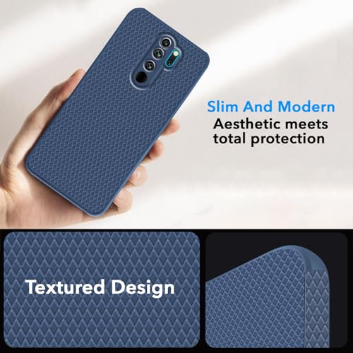 Image of Jkobi Back Cover Case for Xiaomi Mi Redmi Note 8 Pro (Liquid Silicone | Side Grip | Camera Protection)
