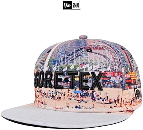 Amazon ニューエラ ゴアテックス コニーアイランド ベースボールキャップ プリント ブラック 黒 帽子 アウトドア 登山 Newera Gore Tex Coney Island 59fifty Cap Print Black キャップ 通販