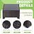 LEVELEVE 7 Pieces Outdoor Patio Furniture Sets,Rattan Conversation Sectional Set,Manual Weaving Wicker Patio Sofa with Tea Table