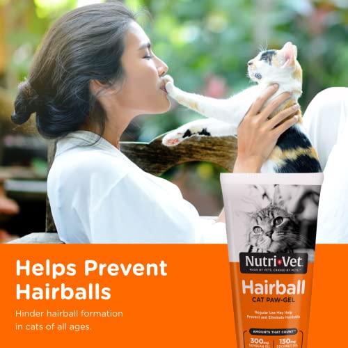 Nutri-Vet Hairball Paw Gel for Cats - Salmon Flavored Gel to Help Reduce and Eliminate Hairballs - 3 oz - Thumbnail 3