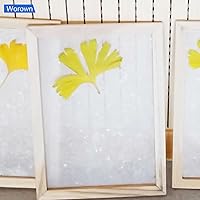 Vista 4 de Worown A5 Wooden Paper Making Screen Kit, Paper Making Frames, Mould and Deckle for Paper Making, DIY Paper Crafts