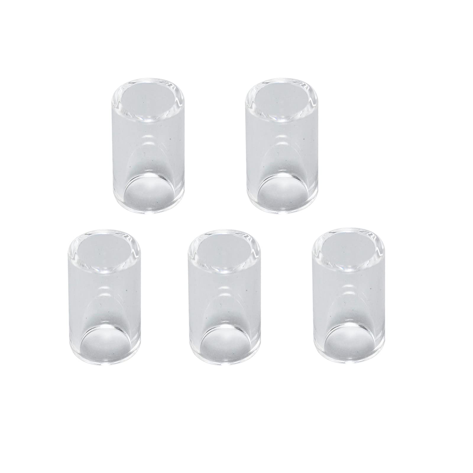 RIVERWELD TIG Glass Cups Clear Quartz Nozzle 2P7GS #12 3/4" 19.5mm Orifice for SR WP 17 18 26 TIG Welding Torches Pack of 5