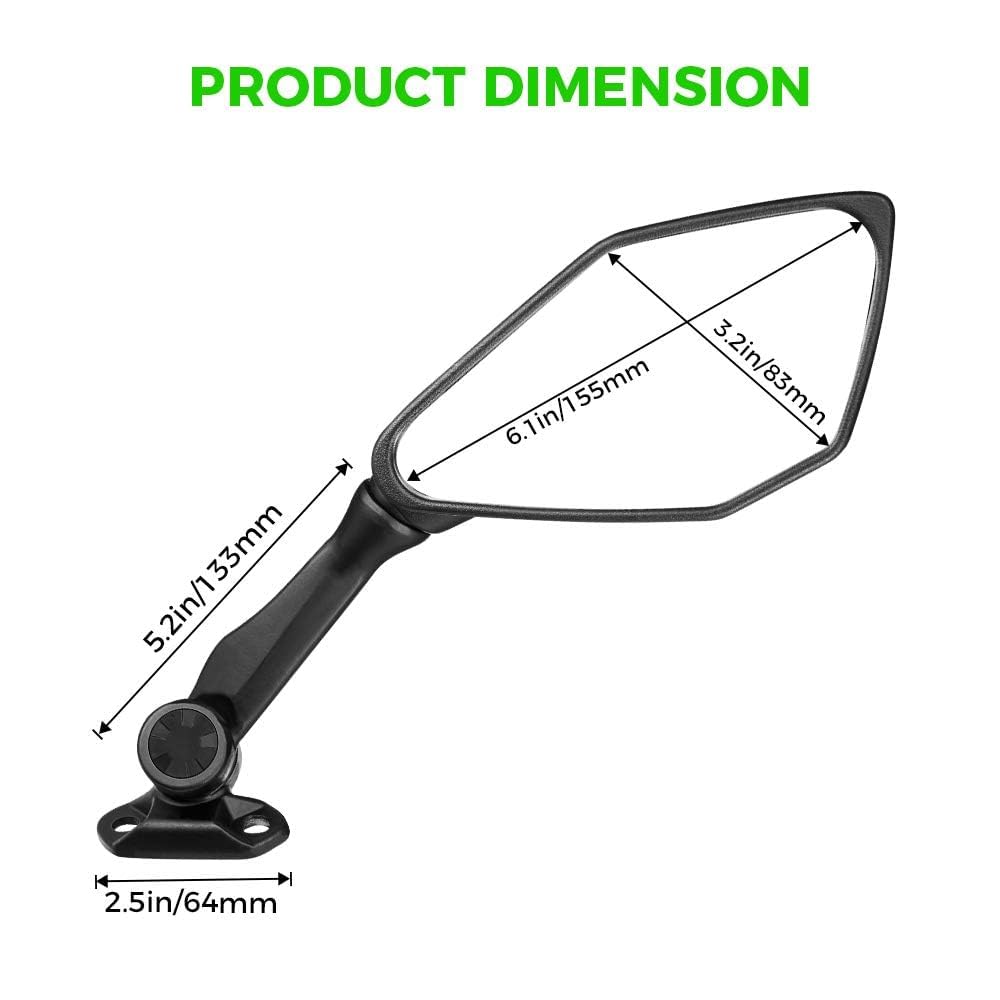 Amazon | KEMIMOTO ニンジャ300ミラー Ninja 400 250 500 ZX6R EX300