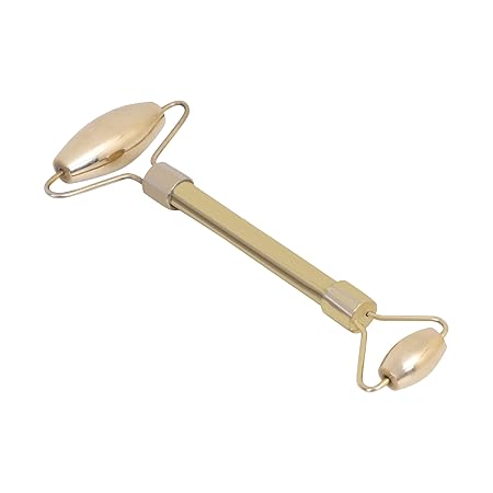 Vintageware Kansa Metal Face Roller & Gua Sha Scraping Facial Massage Beauty Tool