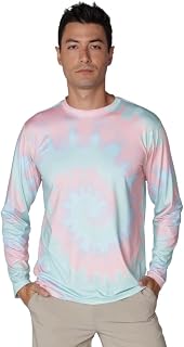 INGEAR Men's UPF 50+ Long Sleeve Sun Shirt, Quick-Dry UV Protection Rash Guard for Fishing, Hiking, Swimming