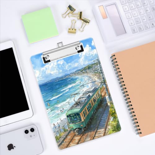 Image of Small Plastic Clipboard 6 x 9 in, Standard A5 Size Fashion Clip Board