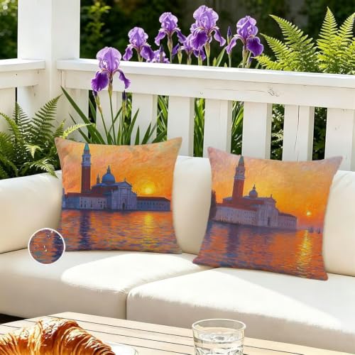 Housse coussin extérieur lin résistant à l'eau pour protéger vos grands oreillers - 3