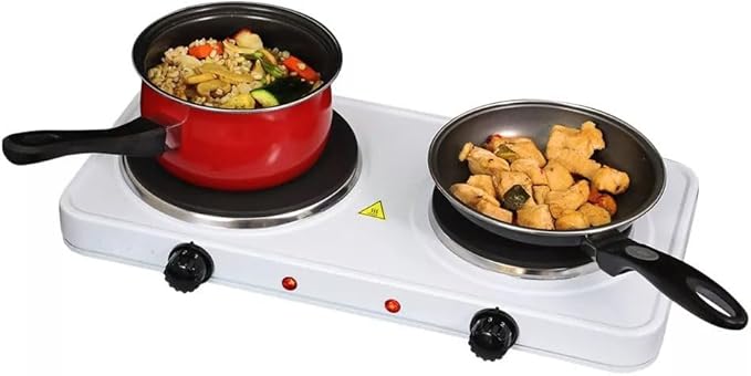 Estufa Eléctrica Portátil 2 Puestos 1700W Compacta miniatura 3