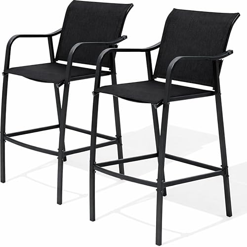 Crestlive Products Patio Wood Bar Stools Counter Height Chairs All