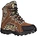 ROCKY Kids' Hunting Waterproof 800G Insulated Boot, Brown And Mossy Oak Bu Country, Size 4(ME)