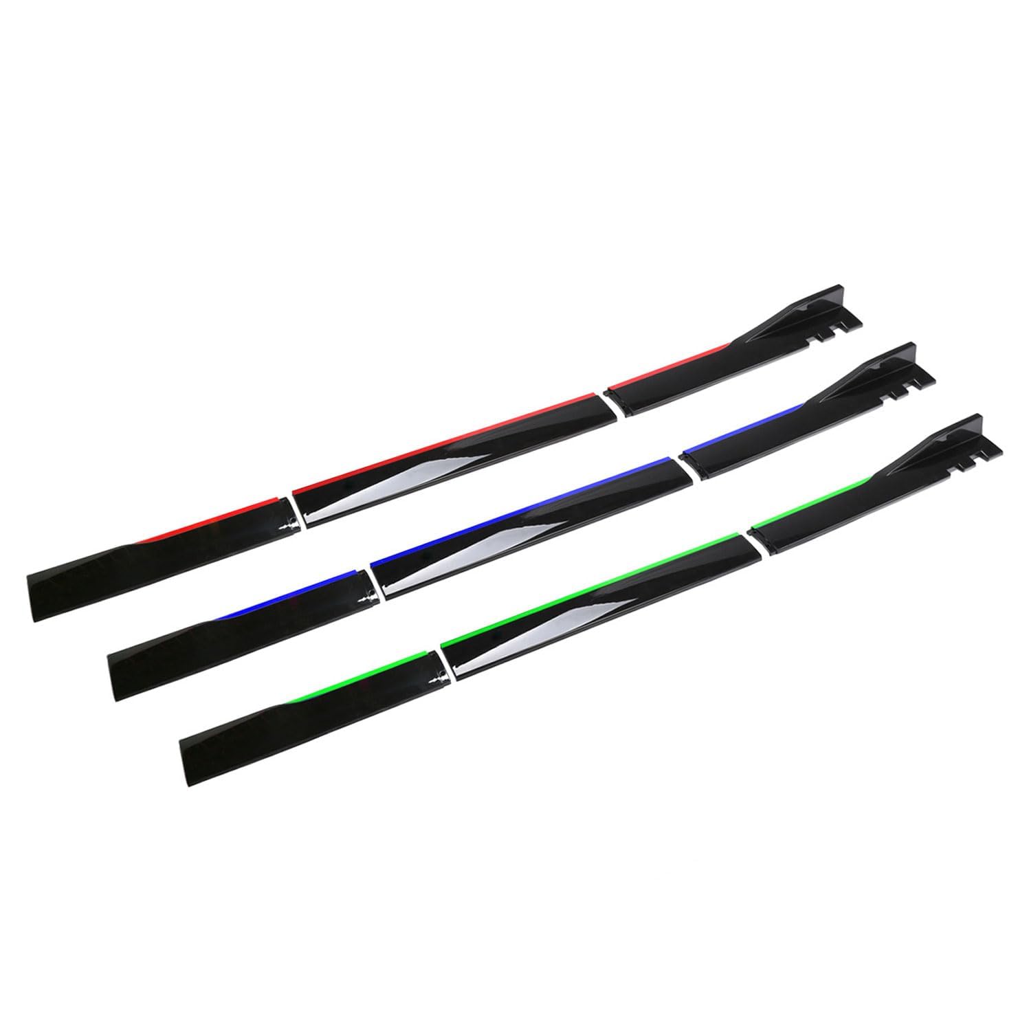 Auto Minigonne Laterali per Hyundai i20 2009-2019 2020 2021 2022 2023 2024 2025,Auto AntiGraffio Anti Collisione Pedane Laterali Estensioni Protezione Accessori,B-Carbon Look-Red