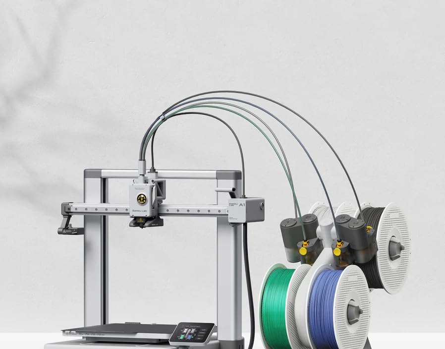 Bambu Lab A1 Combo, A1 3D Printer and AMS lite, Support Multi-Color 3D Printing, High Speed & Precision, Full-Auto Calibra...