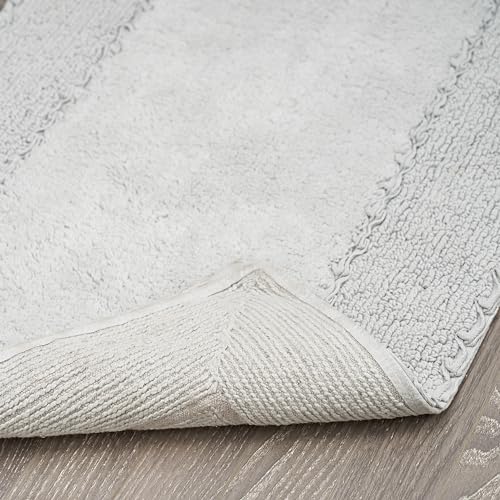 Laura Ashley Ruffle Border 100% Cotton Bath Rug, Light Grey, 20"x 34" by Laura Ashley - Image 4