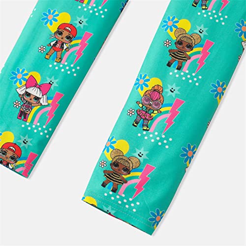L.o.l. Surprise! Girls Leggings Doll Print Stretch Pants Footless Leggings Girls Athletic Leggings 5-12 Years Viridescence 8-9 Years #TOP3