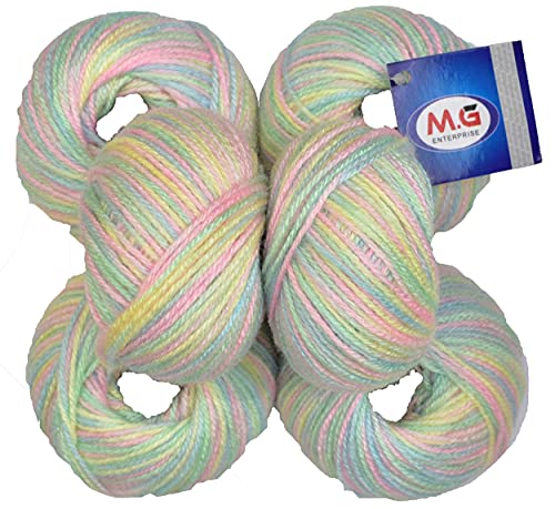 Image of 100% Acrylic Wool Red (14 pc) Baby Soft 4 ply Wool Ball Hand Knitting Wool /Art Craft Soft Fingering Crochet Hook Yarn, Needle Knitting Yarn Thread Dye SM-H SM-TE