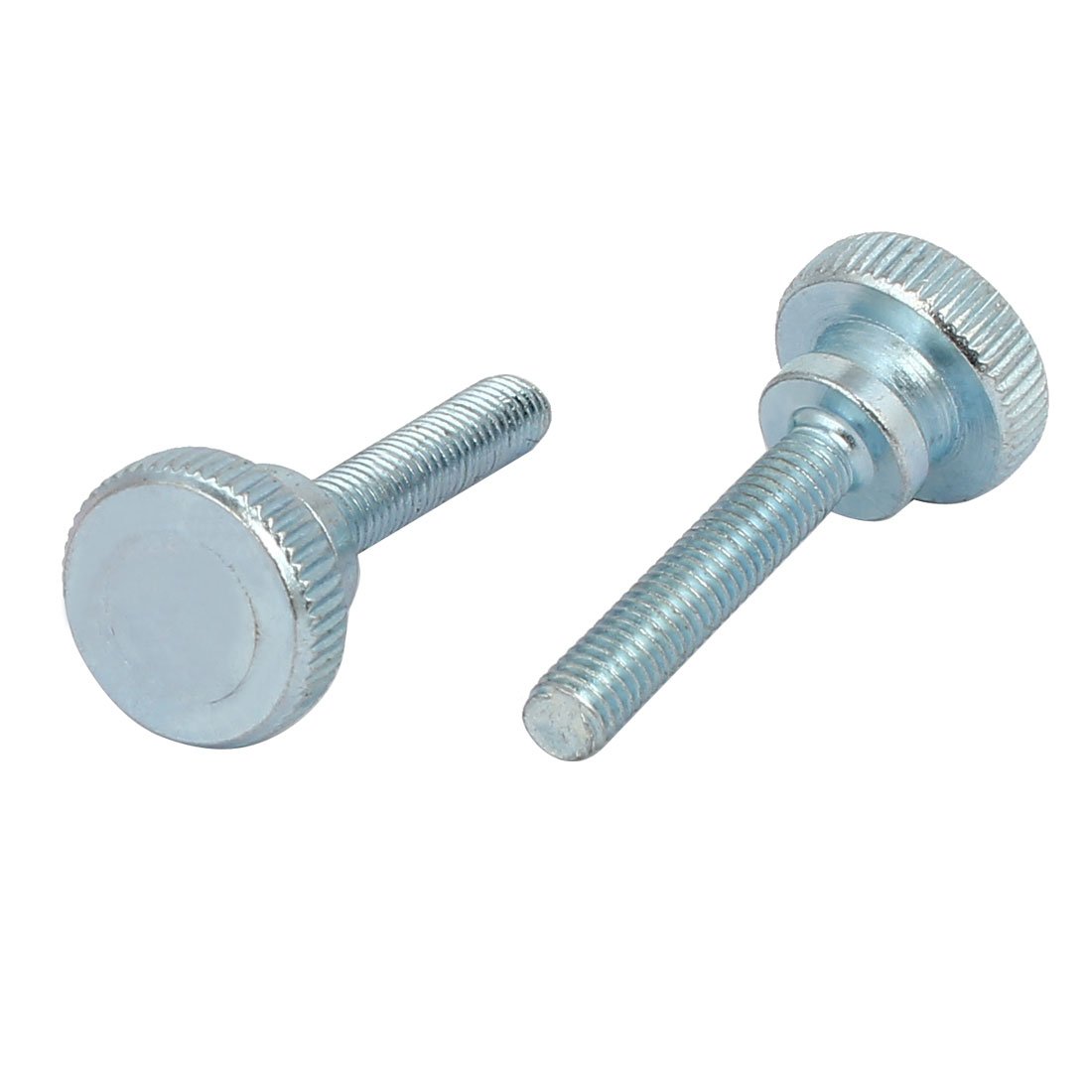 8 Viti A Testa Zigrinata Uxcell M4 X 25mm – Filettatura Completa, Colore Silver/blu, Per Fissaggi - Foto 3