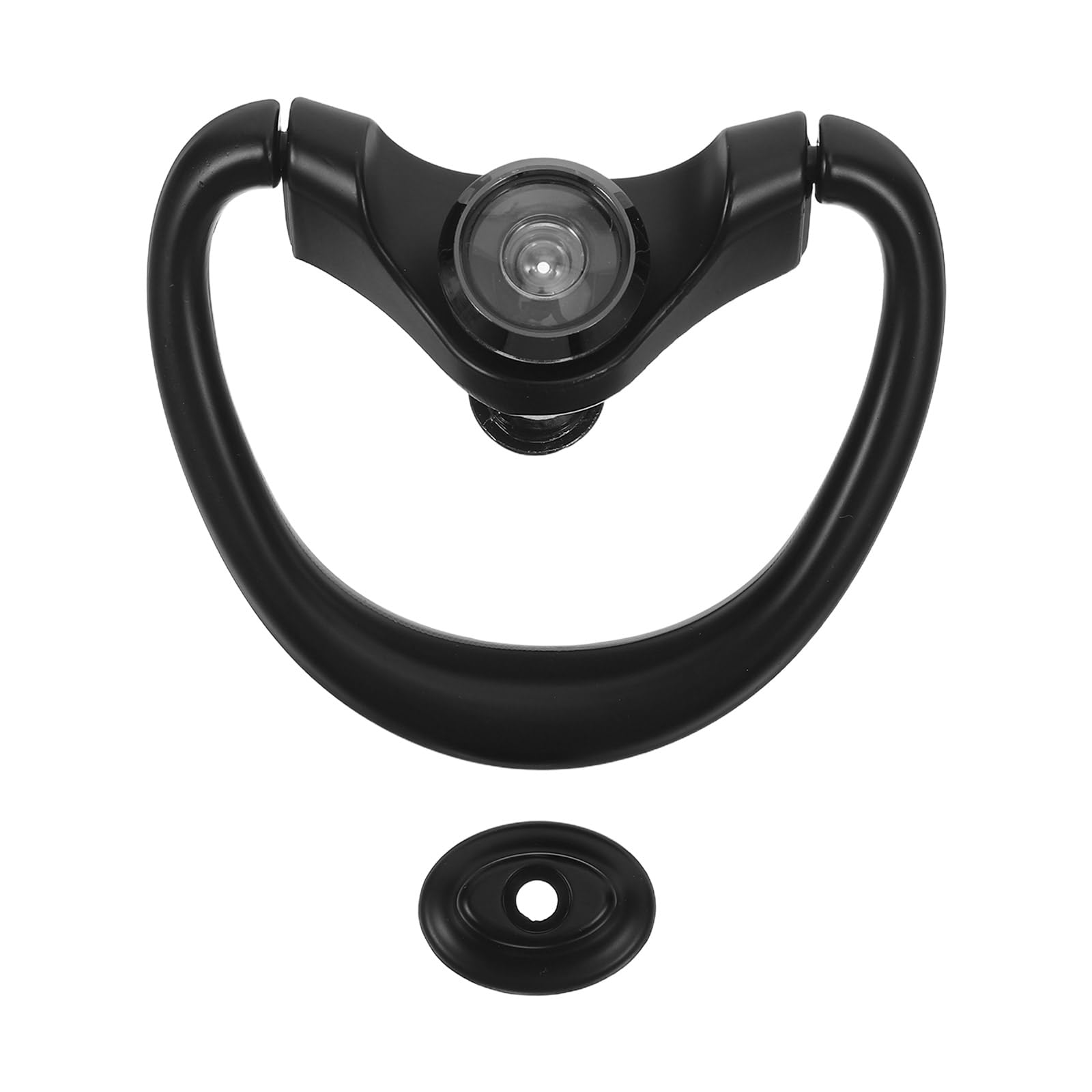 Aldaba de puerta vintage redonda con visor de seguridad y acabado anticorrosión exterior
