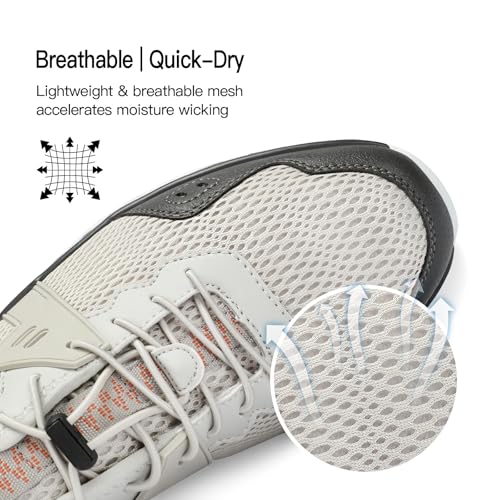 Image of Kricely Trail Running Shoes for Men Hiking Walking Sneakers Gym Workout