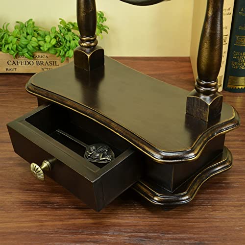 Pttrns Desk Clock Wood Desk Clock Retro Living Room Standing Clock Fashion Desktop Clock Bedroom Swing Desk Clock Desk Clock Table Clock #TOP5