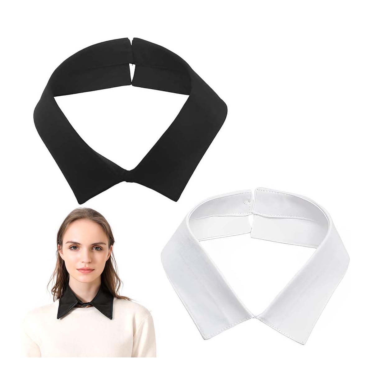 Zerodeko Spitzenkragen - Falscher Kragen Mit Schleife Für Damen