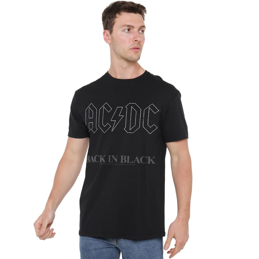 ACDC Back in, Black, Unisex T Shirt, Black, XXXXX-Large