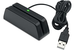 MSR123 Magnetic Stripe Swiper Reader, Magstripe Credit Card Reader, 3 Track for...