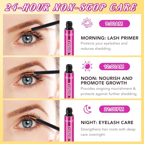 Lash Serum, 5ml Eyelash Growth Serum with Advanced Formula for Eyelashes and Eyebrows Growth Longer, Fuller, Thicker, Vegan & Cruelty-Free - Thumbnail 6