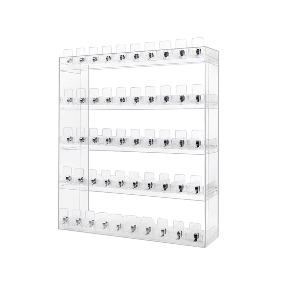 GZHERVICES Automatic Cigarette Dispaly Holder, Matchbox Display Cabinet, Cigarette Lighter Display Case, Cigarette Sleeves Case Box Pushers Rack, for Store Retail(49x15x37cm)