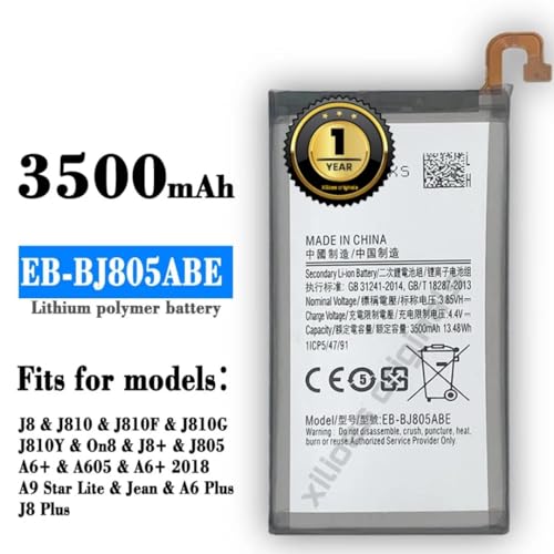Image of EB-BJ805ABE Battery for Samsung Galaxy J8 / On8, A6+ (2018), A9 Star Lite, 810F /DS,J810Y /DS, J810G /DS Battery with 1 Year Warranty **** (C117)