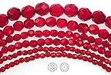 4mm (102) Light Siam, Czech Fire Polished Round Faceted Glass Beads, 16 inch strand
