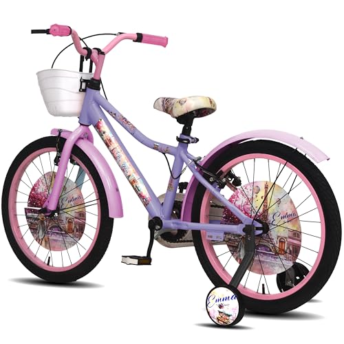 Image of Emma Cycle for Kids 5 to 8 Years Girls (Purple /Pink, 20T)