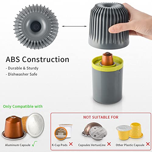 Cafemasy Coffee Capsules Recycling Knock Box Coffee Capsule Recycler Box Tool For Separate Coffee Grounds And Aluminum Capsules Compatible With Nespresso Aluminum Capsules Originalline #TOP4