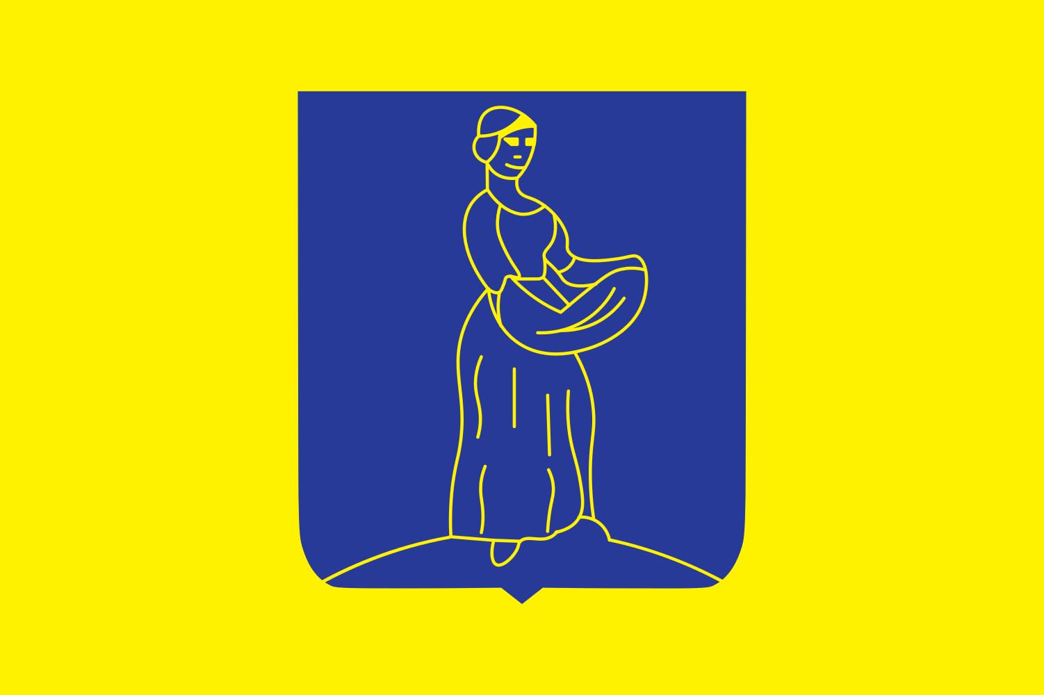 Drapeau Hillegersberg Rotterdam grand format pour mât extérieur