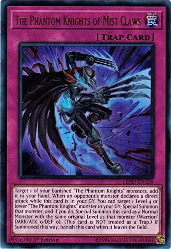 Yu-Gi-Oh! - Los Caballeros Fantasmas de las Garras de Niebla - LEHD-ENC30 - Ultra Raro - 1 Edición - Mazos de héroes legendarios - Baraja de