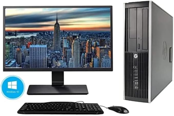 HP 8200 Elite SFF i7-2600 8GB RAM 240GB SSD Windows 11 con WiFi y Pantalla 22' + Teclado y Ratón Incluidos Ideal para Oficina y Hogar (Reacondicionado)