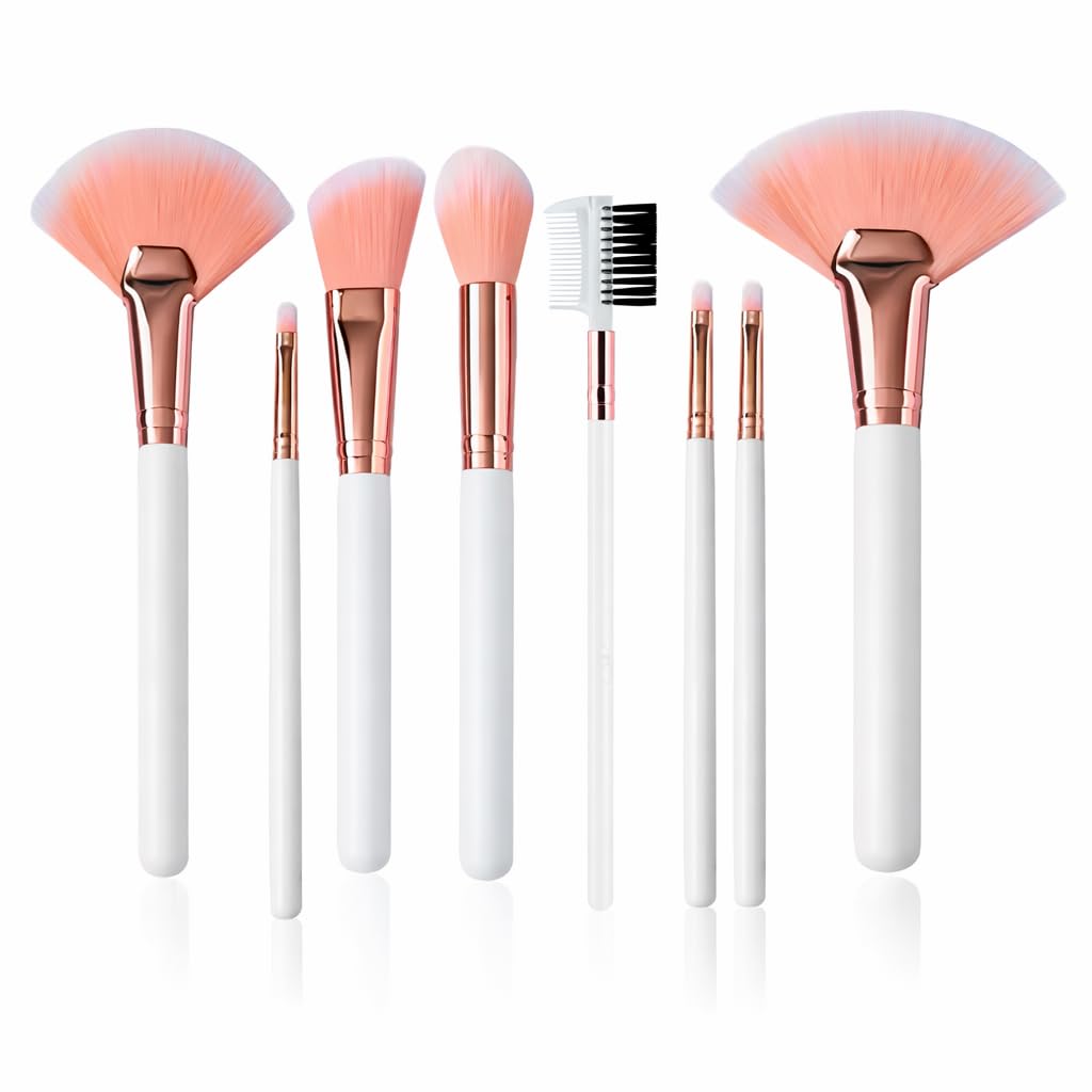COOFANDY Makeup Brush Set for Foundation| Professional Cosmetic Brushes for Foundation, Blush, Eyeshadow, Contour & Blending | Soft, Durable,Portable Brush Kit for Everyday Makeup, Travel & Gift Use-image-21