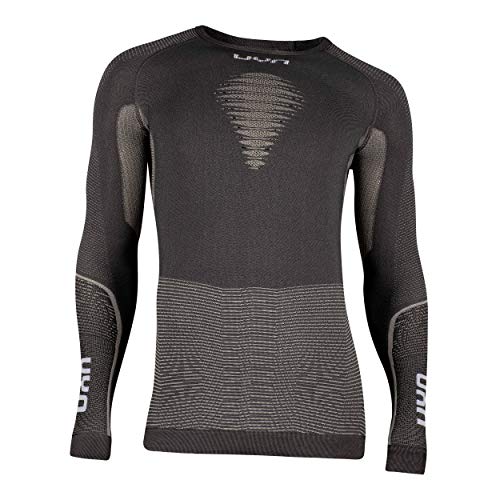 UYN Herren Energyon Uw Long Sl. Shirt, Dark Grey Melange, S/M Cover